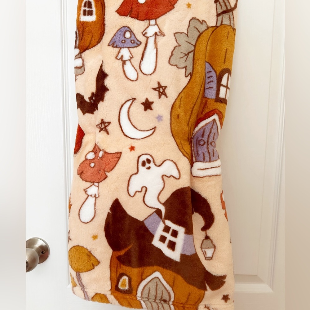 Spooky Vibes Oversized Plush Throw Blanket